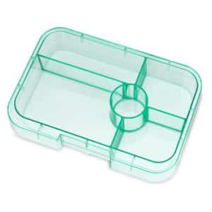 מגש לקופסת אוכל יאמבוקס מחולקת טאפאס – 5 תאים Aqua Clear
