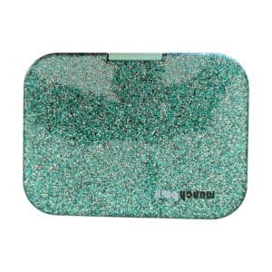 קופסת אוכל מאנץ’ בוקס עם נצנצים Sparkle Aqua (Midi5 clear tray)