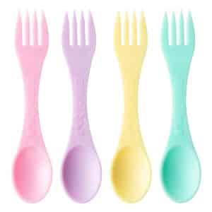 סט 8 (כזלג) כפית מזלג בגודל רגיל  Munch Sporks  Regular – Pastel