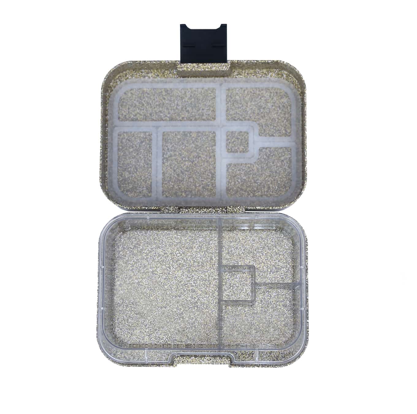 קופסת אוכל מאנץ' בוקס עם נצנצים Sparkle Gold (Mini4 cleat tray) 7608