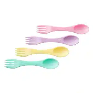 סט 8 (כזלג) כפית מזלג בגודל מיני Munch Sporks Mini – Pastel